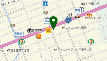 au Style 甲南山手の地図画像