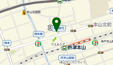 auショップ岡本の地図画像