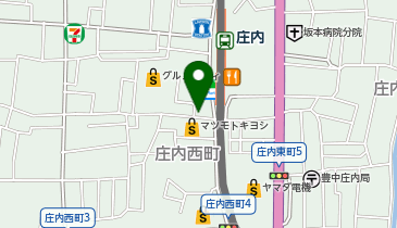 auショップ庄内の地図画像