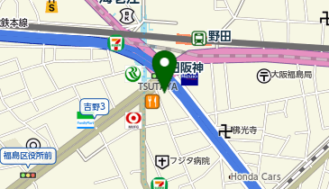 auショップ野田阪神の地図画像