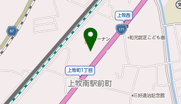 auショップ高槻上牧の地図画像