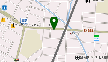 auショップ高野の地図画像