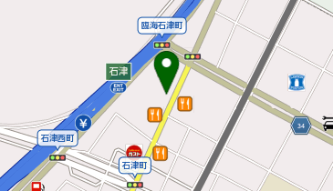 auショップ石津川の地図画像