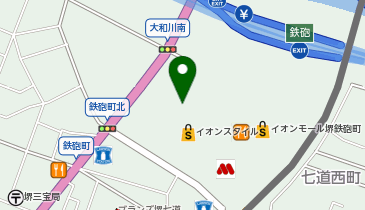 auショップイオンモール堺鉄砲町の地図画像