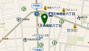 auショップ天六の地図画像