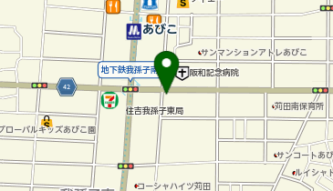 auショップあびこの地図画像