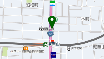 auショップ瓢箪山の地図画像