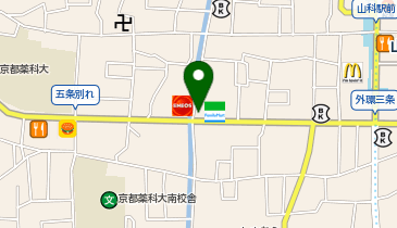 auショップ山科三条の地図画像