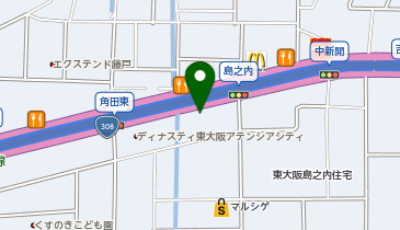 auショップ東大阪吉田の地図画像