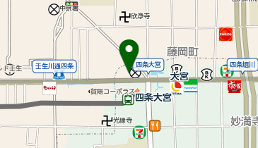 auショップ四条大宮の地図画像