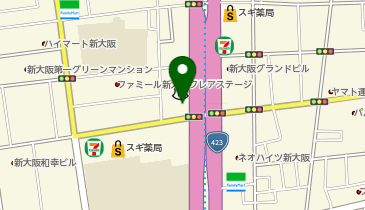 auショップ新大阪北の地図画像