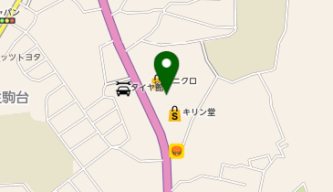 auショップ生駒の地図画像