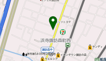 PiPit トヨタカローラ南海株式会社 諏訪森店の地図画像