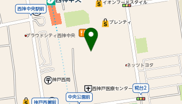 auショップ西神プレンティの地図画像