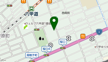 auショップJR六甲道の地図画像