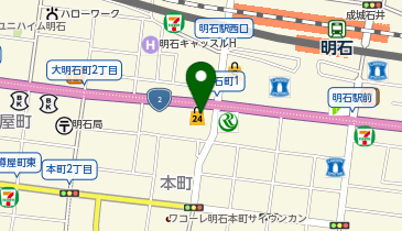 auショップ明石の地図画像