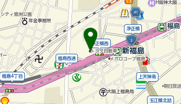 PiPit 大阪トヨタNorth株式会社 福島店の地図画像