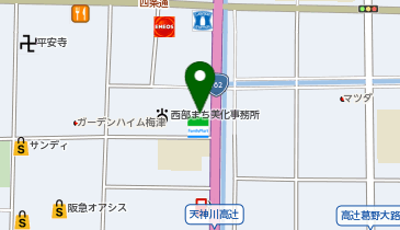 auショップ四条天神川の地図画像