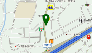auショップ豊中ロマンチック街道の地図画像