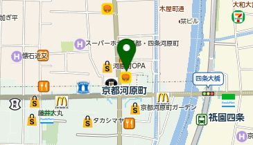 auショップ四条河原町の地図画像