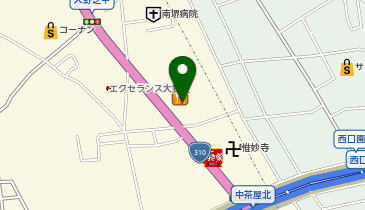 auショップ大野芝の地図画像