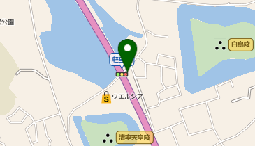 auショップ外環はびきのの地図画像