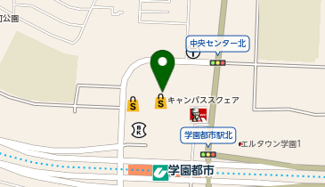 auショップ学園都市の地図画像