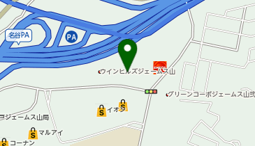 auショップジェームス山の地図画像