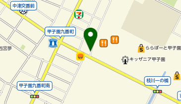 auショップ甲子園南の地図画像