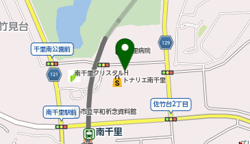 auショップトナリエ南千里の地図画像