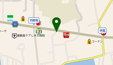 auショップ羽曳野伊賀の地図画像