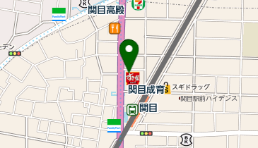 auショップ関目の地図画像