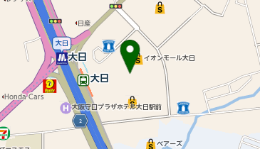 auショップイオンモール大日の地図画像
