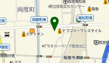PiPit 神戸トヨペット株式会社 西宮店の地図画像