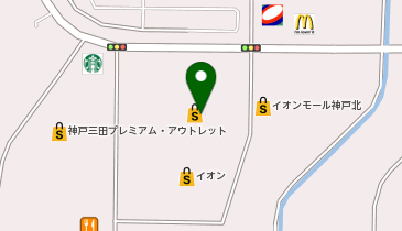 auショップイオンモール神戸北の地図画像