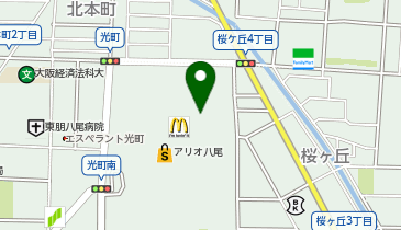 PiPit 大阪トヨタSouthケータイショップアリオ八尾の地図画像