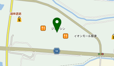 UQスポットイオンモール草津の地図画像