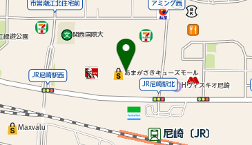UQスポットあまがさきキューズモールの地図画像