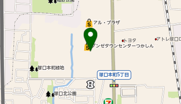 UQスポットつかしんの地図画像