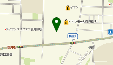 UQスポットイオンモール鶴見緑地の地図画像