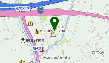 UQスポットパビリオンシティ田辺の地図画像