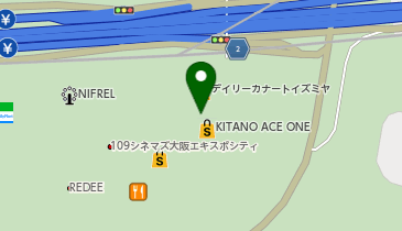 UQスポットららぽーとEXPOCITYの地図画像