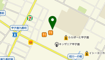 UQスポットららぽーと甲子園の地図画像