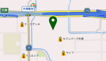 UQスポットセブンパーク天美の地図画像