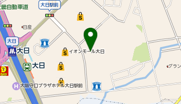 UQスポットイオンモール大日の地図画像