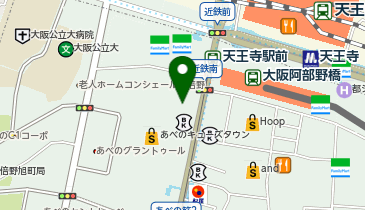 UQスポットあべのキューズモールの地図画像