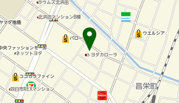 PiPit トヨタカローラ三重株式会社 四日市本社au取扱店の地図画像