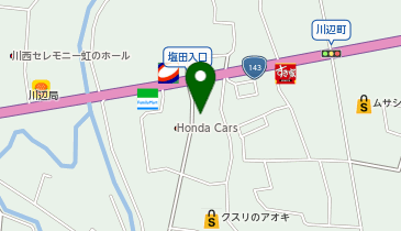 auショップ上田川西の地図画像