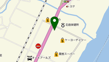 auショップ飯山の地図画像