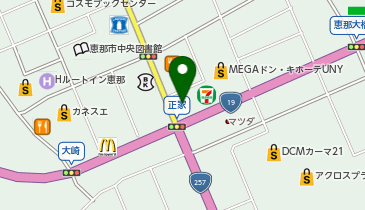 auショップ恵那の地図画像